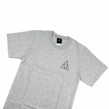 ハフ 半袖 Tシャツ TS01751 クルーネック プリントロゴ グレー Lサイズ 三角ロゴ ユニセックス HUF ESSENTIALS TT S/S TEE 新品_画像6