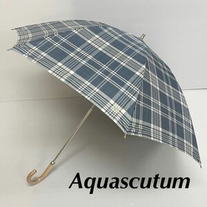  new goods 52075 Aquascutum Aquascutum* check shade 99%.. proportion 99% and more ... rain combined use parasol umbrella small pala Aurora 
