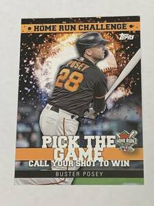 BUSTER POSEY 2022 TOPPS HOME RUN CHALLENGE INSERT GIANTS 即決