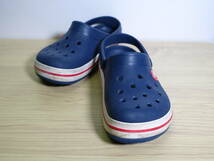 ◇ crocs クロックス ネイビー◇ C13 19.0cm サンダル_画像2