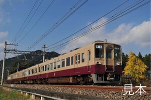 鉄道写真　東武日光線を走るリバイバルカラーの6050系　No2