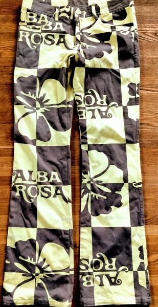 アルバローザ 升目 パンツ ALBA ROSA サイズは2