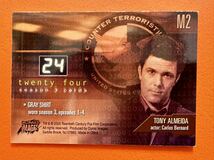 24 Twenty Four トニー・アルメイダ　CTU捜査官　carlos bernard グレーシャツ　コスチュームカード　costume cards COMIC IMAGES_画像2