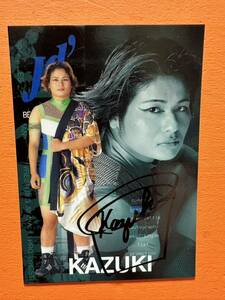 KAZUKI 直筆サインカード　autograph cards 女子プロレス　jd' collecara 