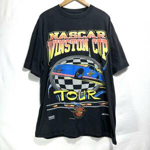 ■ 90s 90年代 ビンテージ TULTEX タルテックス NASCAR ナスカー Winston Cup Tour 1997 シングルステッチ レーシング 半袖 Tシャツ XL ■