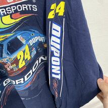 ■ Winner's Circle NASCAR ナスカー DUPONT #24 Jeff Gordon レーシング 長袖 ロング Tシャツ ロンT サイズL ネイビー 古着 ストリート■ _画像5