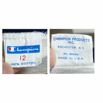 ■ 子供用 70s 70年代 USA製 ビンテージ Champion チャンピオン Camp Arrowhead プリント 半袖 リンガー Tシャツ サイズ12 白 アメカジ ■_画像10