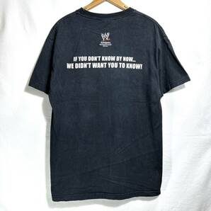 ■ WWE ” WORD LIFE ” 両面プリント 半袖 Tシャツ サイズL ブラック アメカジ プロレス メッセージ ■の画像5