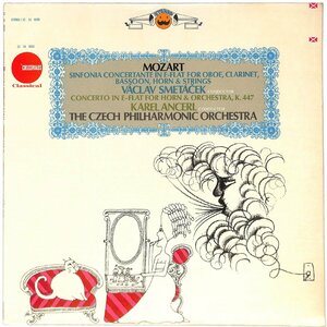 【輸入盤】LPレコード■ヴァーツラフ・スメターチェク,カレル・アンチェル■モーツァルト MOZART Sinfonia Concertante E-Flat■22 16 0036