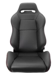 JADE スタイリッシュシートカバー RECARO SR-3用（ブラック×レッドステッチ JSC-001）1脚分