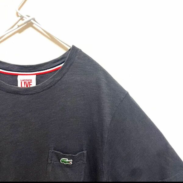 LACOSTE Tシャツ　グレー　 XL 4 ワニ　ワッペン 半袖Tシャツ