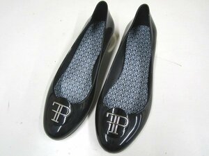 S3046:FAUX PAS PARIS four pa Paris shoes shoes pumps flat shoes black USA9 lady's ballet shoes 