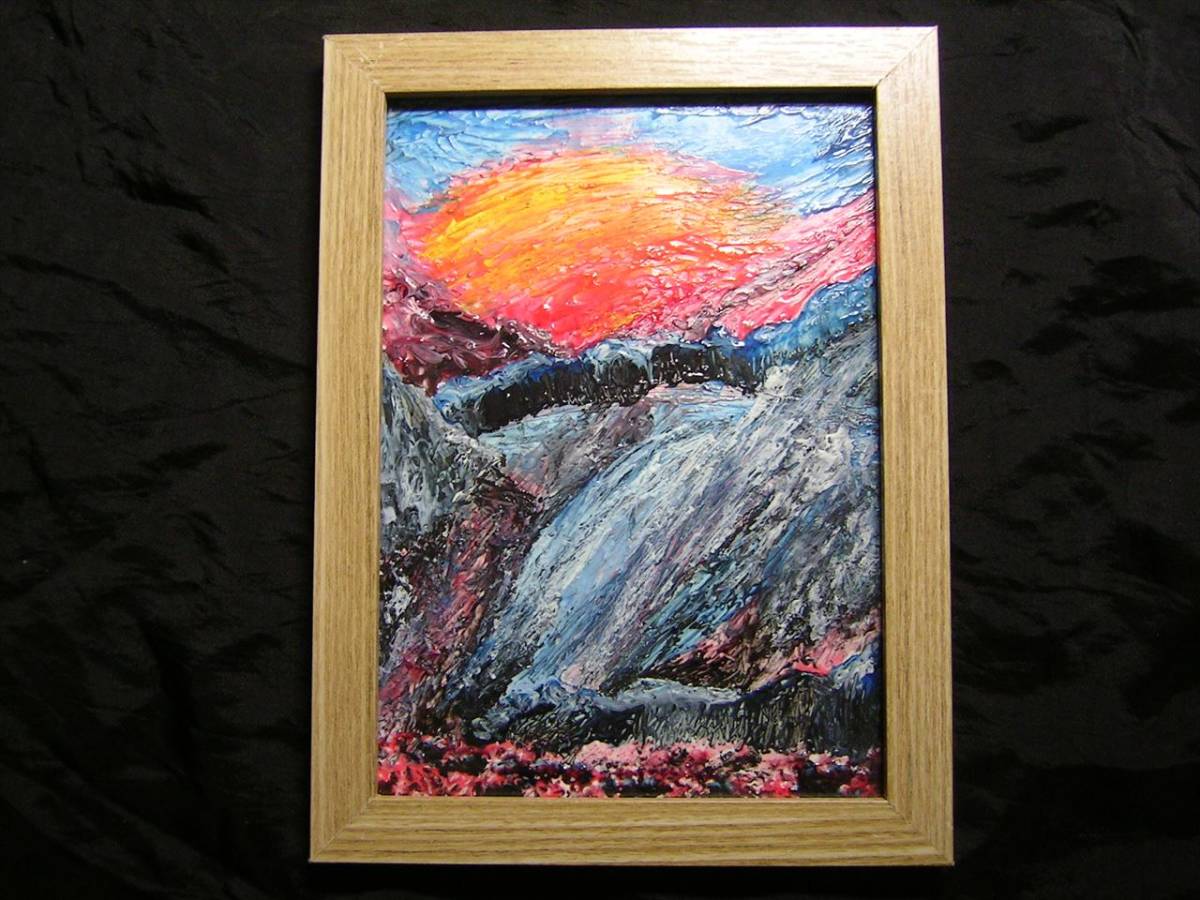 Peinture de paysage, peinture, image, art, illustration dessinée à la main, écriture, Photo originale, intérieur, Traitement spécial, Grue colorée de nuage d’eau, ouvrages d'art, peinture, autres