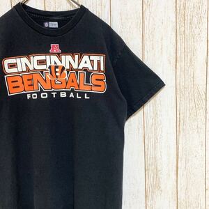 NFL Cincinnati Bengals シンシナティ・ベンガルズ プリント Tシャツ M USA古着 アメリカ古着