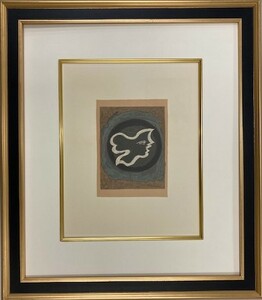 【特価】　≪　　ジョルジュ ブラック　　≫　　リトグラフ【石版画】 　 PROFIL GREC 　 1963年 　GEORGES BRAQUE