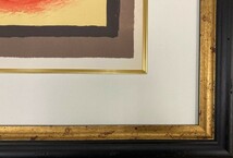 【特価】　≪　　ジョルジュ ブラック　　≫　　リトグラフ【石版画】 　 AU COUCHANT 　 1963年 　GEORGES BRAQUE_画像3
