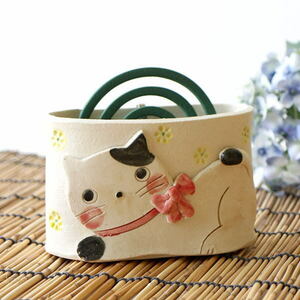  mosquito repellent incense stick holder stylish ceramics mosquito repellent incense stick inserting .. cat mosquito .. mosquito .. vessel establish Japanese style made in Japan Mino . ceramics. mosquito .. extension extension cat 