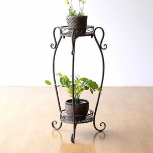  flower stand stand for flower vase stylish 2 step iron tray antique folding iron. planter stand round nes