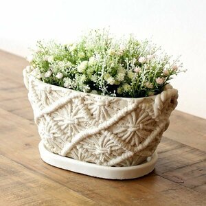  pot planter stylish lovely diameter 20 6 number 7 number bottom hole equipped mak lame pattern. planter oval free shipping ( one part region excepting ) spc3162