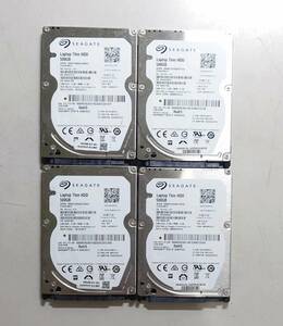 KN3847 【中古品】 Seagate ST500LM021 HDD 4個セット