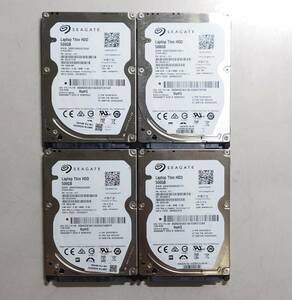 KN3849 【中古品】 Seagate ST500LM021 HDD 4個セット