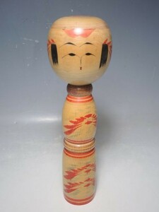 C1/○こけし 作者不明 銘在 高さ24cm 日本人形 伝統工芸 伝統こけし