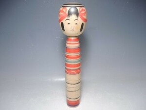 B33/○陣野原和紀 こけし 土湯系 高さ30.5cm 日本人形 伝統工芸 伝統こけし