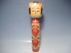 C26/0 синий корень -слойный один kokeshi .. рисовое поле серия высота 36.5cm японская кукла традиция прикладное искусство традиция kokeshi 