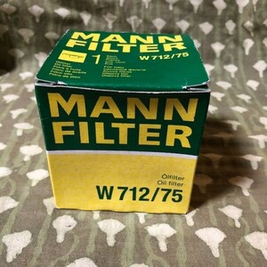 オペル　OPEL　オイルフィルター　W712/75　MANN-FILTER　【わけあり】