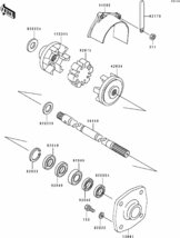 Kawasaki 550SX'95 OEM section (Drive-Shaft) parts Used [K0331-08]_画像3