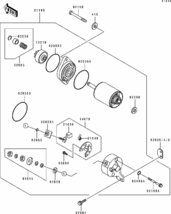 Kawasaki 550SX'95 OEM section (Starter-Motor) parts Used [K0331-18]_画像3