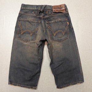 j269* Edwin 50536 половина джинсы *W28sinchi задний б/у обработка Denim шорты * быстрое решение *