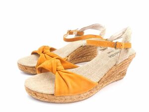 GAIMO ガイモ espadrille ウェッジソール サンダル size38（24cm）/オレンジ ■◆ ☆ dfa2 レディース