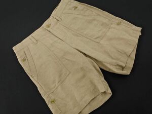  cat pohs OK KUMIKYOKU Kumikyoku linen. short pants size?/ beige #* * dfa7 lady's 