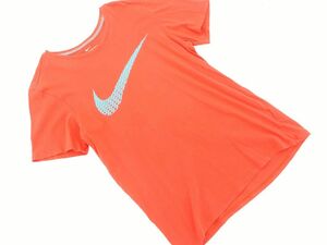 ネコポスOK NIKE ナイキ ロゴ プリント 半袖 Tシャツ sizeM/赤 ■◆ ☆ dfa8 メンズ