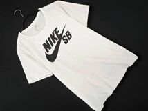 ネコポスOK NIKE ナイキ ロゴ プリント Tシャツ sizeS/白 ■◆ ☆ dfa8 メンズ_画像1