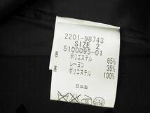 ネコポスOK QUEENS COURT クイーンズコート ハート フロッキープリント Iライン ワンピース size2/黒 ■◆ ☆ dfb2 レディース_画像5