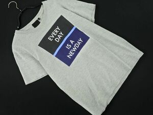 ネコポスOK BEAMS T ビームスT プリント 半袖 Tシャツ sizeXS/グレー ■◆ ☆ dfb3 メンズ