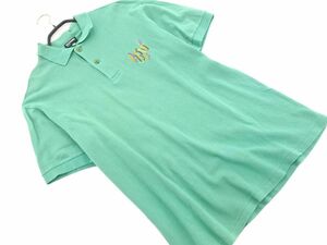 MISSONI Missoni embroidery polo-shirt sizeM/ green #* * dfb3 men's 