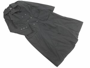 INTELLECTION インテレクション 大きいサイズ ライナー付き ロング コート size44/黒 ◆■ ☆ dfb6 レディース