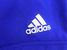 ネコポスOK adidas アディダス ワンポイント ロゴ トレーニング ハーフ パンツ sizeM/青 ■◆ ☆ dfc0 レディース_画像4