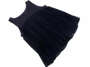  cat pohs OK espieespie pleat switch no sleeve cut and sewn size40/ navy blue #* * dfc0 lady's 