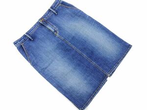 自由区 タイト デニムスカート size29/青 ■■ ☆ dfc0 レディース