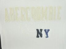 ネコポスOK Abercrombie & Fitch アバクロンビー＆フィッチ ロゴ Tシャツ sizeM/白 ■◆ ☆ dfc3 メンズ_画像4