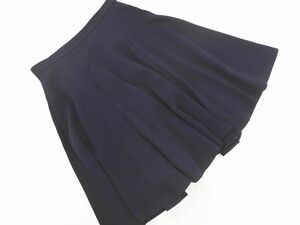 ネコポスOK UNTITLED アンタイトル フレア スカート size1/濃紺 ■■ ☆ dfc2 レディース