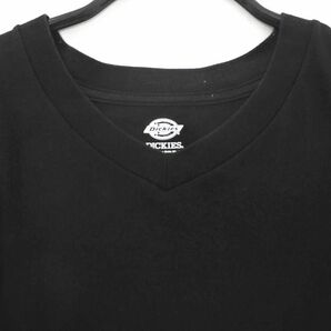 ネコポスOK Dickies ディッキーズ Vネック Tシャツ sizeM/黒 ■◆ ☆ dfc8 メンズの画像2