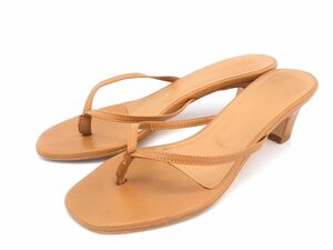 Flatteredflata-do tongs sandals size36(23.0cm rank )/ beige #** * dfc8 lady's 