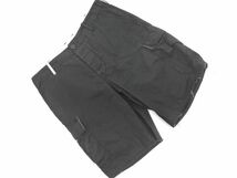 inhabitant インハビタント 綿麻 カーゴ ハーフ パンツ size30/黒 ■◆ ☆ dfc9 メンズ_画像1