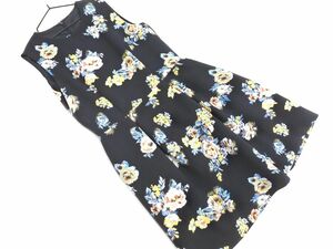 VIS ビス 花柄 ワンピース sizeM/紺 ■◆ ☆ dfc9 レディース