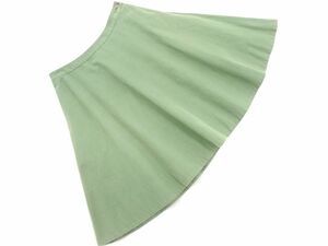  Beams Boy flair skirt size0/ green ## * dfc9 lady's 